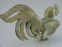 Rare Large Sterling Silver Cockerel Cock Fighting Bird Figure 1966 Antique 132g (5 of 9) Rare Large Sterling Silver Cockerel Cock Fighting Bird Figure 1966 Antique 132g (5 of 9)