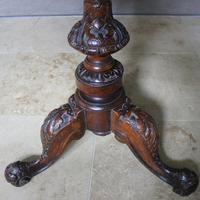 Antique 19th Century Mahogany & Burr Maple Marquetry Veneer Side Table (5 of 14) Antique 19th Century Mahogany & Burr Maple Marquetry Veneer Side Table (5 of 14)