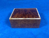 1920s Burr Cedar Box Edged in Mother of Pearl (9 of 9) 1920s Burr Cedar Box Edged in Mother of Pearl (9 of 9)