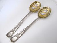 Fab Victorian fruit spoons, amazing songbird decoration Thomas Prime & Son London c.1880 (6 of 7) Fab Victorian fruit spoons, amazing songbird decoration Thomas Prime & Son London c.1880 (6 of 7)