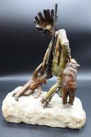 Fine Late 19th Century of Native American Bear Hunter by Carl Kauba (3 of 5) Fine Late 19th Century of Native American Bear Hunter by Carl Kauba (3 of 5)