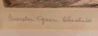 Etching by RA Riseley "Brereton Green, Cheshire" (2 of 4) Etching by RA Riseley "Brereton Green, Cheshire" (2 of 4)