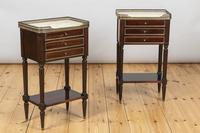 Pair of French Three Drawer Mahogany Bedside Cabinets (9 of 10) Pair of French Three Drawer Mahogany Bedside Cabinets (9 of 10)