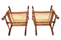 Pair of William & Mary Revival Bergere Elbow Chairs c.1930 (6 of 6) Pair of William & Mary Revival Bergere Elbow Chairs c.1930 (6 of 6)