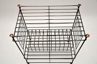 1960's Vintage Steel & Copper Record Rack / Table (6 of 8) 1960's Vintage Steel & Copper Record Rack / Table (6 of 8)