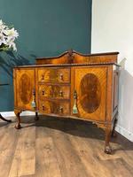 Edwardian Serpentine Front Mahogany Sideboard