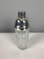 Silver Plate Art Deco Tall Glass Cocktail Shaker; 1930’s... Markers Marked (10 of 10) Silver Plate Art Deco Tall Glass Cocktail Shaker; 1930’s... Markers Marked (10 of 10)