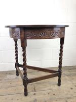 Antique Carved Oak Demi Lune Hall Table (5 of 10) Antique Carved Oak Demi Lune Hall Table (5 of 10)