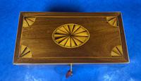 Georgian Mahogany Fan Inlaid Tea Caddy (12 of 16) Georgian Mahogany Fan Inlaid Tea Caddy (12 of 16)