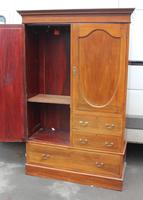 1920s Mahogany Mirrored Wardrobe with Inlay (5 of 5) 1920s Mahogany Mirrored Wardrobe with Inlay (5 of 5)
