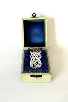 Stunning Arts & Crafts Chester Silver Boxed Napkin Ring