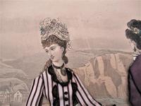 Antique Victorian 3-D Fashion Picture, Textile And Print, Original Frame, 1877 (5 of 8) Antique Victorian 3-D Fashion Picture, Textile And Print, Original Frame, 1877 (5 of 8)