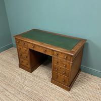 19th Century Victorian Oak Antique Pedestal Desk (5 of 7) 19th Century Victorian Oak Antique Pedestal Desk (5 of 7)