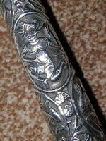 Vintage Indian Silver Black Canopy Umbrella With Bold Hindu God Themed Handle (7 of 11) Vintage Indian Silver Black Canopy Umbrella With Bold Hindu God Themed Handle (7 of 11)