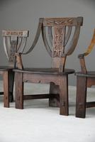 6 Arts & Crafts Carved Oak Chairs (8 of 12) 6 Arts & Crafts Carved Oak Chairs (8 of 12)