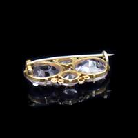Antique Amethyst Gold on Silver Filigree Brooch Pin (7 of 9) Antique Amethyst Gold on Silver Filigree Brooch Pin (7 of 9)