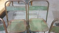 Six Metal Folding Dining Chairs (3 of 6) Six Metal Folding Dining Chairs (3 of 6)