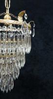 Art Deco Italian Four Tier Crystal Glass Chandelier (4 of 6) Art Deco Italian Four Tier Crystal Glass Chandelier (4 of 6)