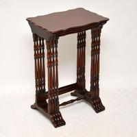 Antique Mahogany Nest of Four Tables (5 of 12) Antique Mahogany Nest of Four Tables (5 of 12)