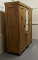Large Stripped Pine Wardrobe Compactum (7 of 8) Large Stripped Pine Wardrobe Compactum (7 of 8)