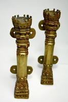 Pair of Early 20th Century Brass Candle Wall Sconces (6 of 8) Pair of Early 20th Century Brass Candle Wall Sconces (6 of 8)