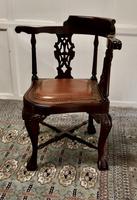 Chunky Georgian Style Mahogany Corner Chair (2 of 5) Chunky Georgian Style Mahogany Corner Chair (2 of 5)