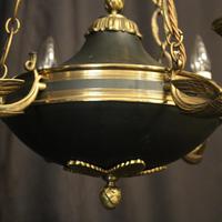 French Gilded Brass Empire 6 Light Antique Chandelier (4 of 10) French Gilded Brass Empire 6 Light Antique Chandelier (4 of 10)