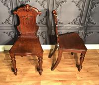 Pair of Victorian Mahogany Hall Chairs 318 (6 of 14) Pair of Victorian Mahogany Hall Chairs 318 (6 of 14)