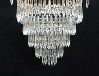 Italian Art Deco Five Tier Crystal Glass Chandelier, 1930s (6 of 7) Italian Art Deco Five Tier Crystal Glass Chandelier, 1930s (6 of 7)