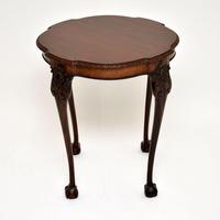 Antique Chippendale Style Carved Mahogany Occasional Table (2 of 6) Antique Chippendale Style Carved Mahogany Occasional Table (2 of 6)