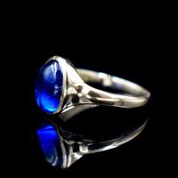 Vintage Cabochon Blue Paste 9ct 9K Yellow Gold Signet Ring (5 of 10) Vintage Cabochon Blue Paste 9ct 9K Yellow Gold Signet Ring (5 of 10)