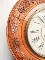 Massive Rare Antique Carved Walnut 8-Day Drop Dial Striking Wall Clock (10 of 14) Massive Rare Antique Carved Walnut 8-Day Drop Dial Striking Wall Clock (10 of 14)