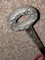 Vintage Continental Silver Animal Themed Loop Handled Umbrella With Red Nylon Canopy (24 of 24) Vintage Continental Silver Animal Themed Loop Handled Umbrella With Red Nylon Canopy (24 of 24)