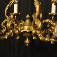 French Gilded Bronze 8 Light Rococo Chandelier c.1930 (7 of 10) French Gilded Bronze 8 Light Rococo Chandelier c.1930 (7 of 10)