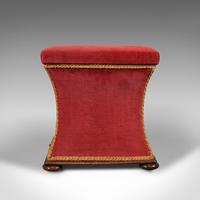 Antique Ottoman, English, Velour, Dressing, Sewing Stool, Victorian c.1890 (5 of 10) Antique Ottoman, English, Velour, Dressing, Sewing Stool, Victorian c.1890 (5 of 10)
