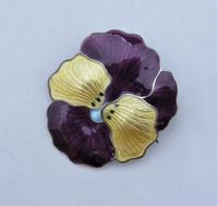JA&S John Atkins & Son Silver & Enamel Pansy Brooch, Birmingham 1918 (3 of 10) JA&S John Atkins & Son Silver & Enamel Pansy Brooch, Birmingham 1918 (3 of 10)