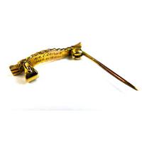 WWII Caterpillar Club 9ct Gold Brooch, Modelled as a Silk Worm (2 of 3) WWII Caterpillar Club 9ct Gold Brooch, Modelled as a Silk Worm (2 of 3)