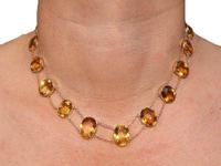124.21ct Citrine & 9ct Rose Gold Riviere Necklace - Antique c.1890 (8 of 9) 124.21ct Citrine & 9ct Rose Gold Riviere Necklace - Antique c.1890 (8 of 9)