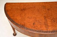 Queen Anne Style Burr Walnut Console Table (7 of 8) Queen Anne Style Burr Walnut Console Table (7 of 8)