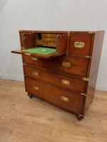 Antique Mahogany Campaign Military Chest Of Drawers (7 of 8) Antique Mahogany Campaign Military Chest Of Drawers (7 of 8)