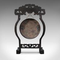 Antique Dinner Gong, Oriental, Ebonised Teak Stand, Chinoiserie, Victorian, 1880 (6 of 12) Antique Dinner Gong, Oriental, Ebonised Teak Stand, Chinoiserie, Victorian, 1880 (6 of 12)
