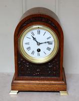 Edwardian Oak Arch Top Mantel Clock (2 of 12) Edwardian Oak Arch Top Mantel Clock (2 of 12)