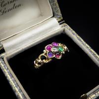 Antique REGARD Acrostic Multi Gemstone Cluster 18ct Gold Ring (2 of 9) Antique REGARD Acrostic Multi Gemstone Cluster 18ct Gold Ring (2 of 9)