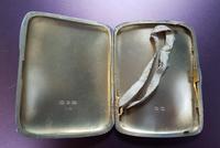Sterling Silver Cigarette Case Engraved REB Monogram to Front (3 of 4) Sterling Silver Cigarette Case Engraved REB Monogram to Front (3 of 4)