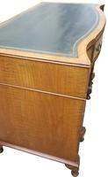 Serpentine Fronted Walnut Kneehole Writing Desk (4 of 12) Serpentine Fronted Walnut Kneehole Writing Desk (4 of 12)