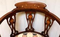 Mahogany Art Nouveau Corner Chair (4 of 10) Mahogany Art Nouveau Corner Chair (4 of 10)