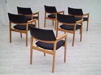 Danish design, Bjerringbro Savværk Møbelfabrik, 1970s, set of 6 dining armchairs, reupholstered (18 of 18) Danish design, Bjerringbro Savværk Møbelfabrik, 1970s, set of 6 dining armchairs, reupholstered (18 of 18)