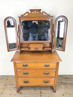 Antique Satin Walnut Dressing Table with Mirrors (2 of 10) Antique Satin Walnut Dressing Table with Mirrors (2 of 10)