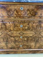 19th Century French Burr Walnut Commode with Marble Top (9 of 9) 19th Century French Burr Walnut Commode with Marble Top (9 of 9)
