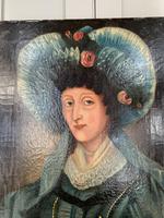 Antique Spanish oil painting study of a society lady with bonnet (7 of 10) Antique Spanish oil painting study of a society lady with bonnet (7 of 10)